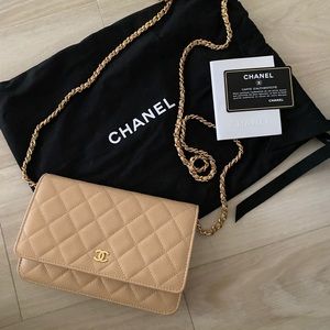 Chanel - Wallet on Chain (WOC) - Nude/Tan/Beige